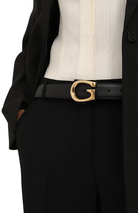 Женский кожаный ремень GUCCI черного цвета по цене 37000 руб., арт. 655566/BGH0G | Фото 2 Женский кожаный ремень GUCCI черного цвета, арт. 655566/BGH0G | Фото 2