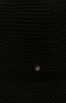 Женская хлопковая панама GUCCI черного цвета по цене 47300 руб., арт. 656573/3HAC2 | Фото 3 Женская хлопковая панама GUCCI черного цвета, арт. 656573/3HAC2 | Фото 3 (Материал: Текстиль, Хлопок)