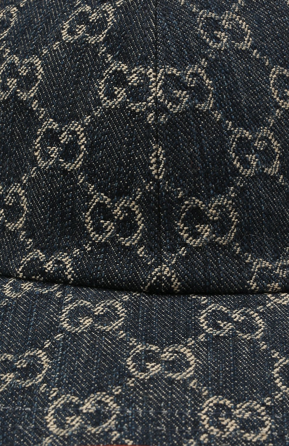 Мужской хлопковая бейсболка GUCCI темно-синего цвета по цене 43650 руб., арт. 656206/4HAC3 | Фото 3 Мужской хлопковая бейсболка GUCCI темно-синего цвета, арт. 656206/4HAC3 | Фото 3 (Материал: Текстиль, Хлопок)