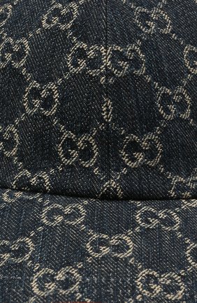 Мужской хлопковая бейсболка GUCCI темно-синего цвета по цене 43650 руб., арт. 656206/4HAC3 | Фото 3 Мужской хлопковая бейсболка GUCCI темно-синего цвета, арт. 656206/4HAC3 | Фото 3 (Материал: Текстиль, Хлопок)