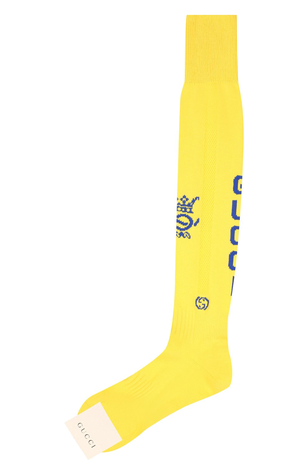 Мужские хлопковые гольфы GUCCI желтого цвета, арт. 655180/4G293 | Фото 1 (Кросс-КТ: бельё; Материал внешний: Хлопок)