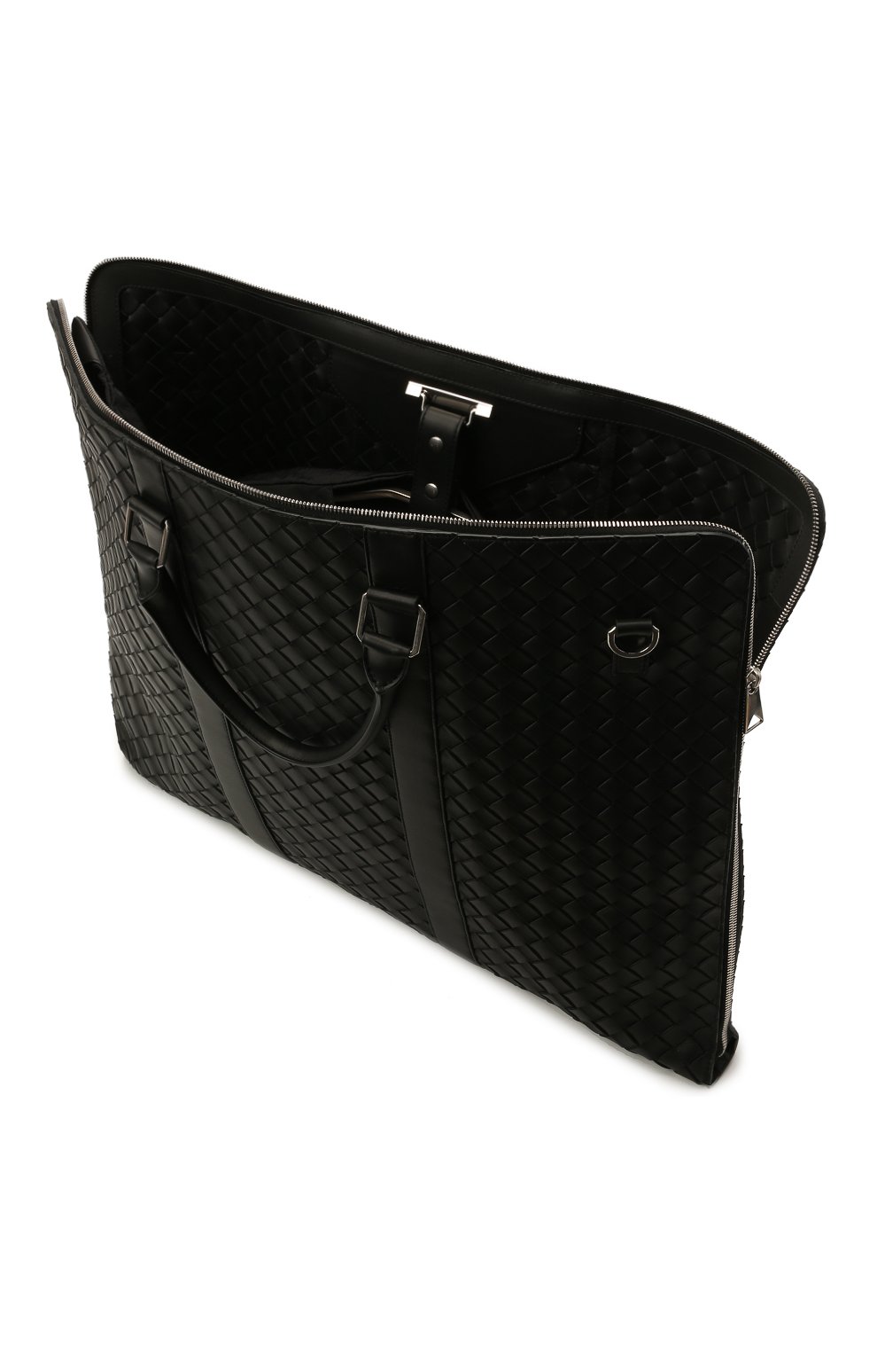 Мужская кожаный кофр BOTTEGA VENETA черного цвета по цене 371000 руб., арт. 658598/V0E51 | Фото 4 Мужская кожаный кофр BOTTEGA VENETA черного цвета, арт. 658598/V0E51 | Фото 4 (Материал: Натуральная кожа; Региональные ограничения белый список (Axapta Mercury): RU; Ремень/цепочка: На ремешке; Размер: large)