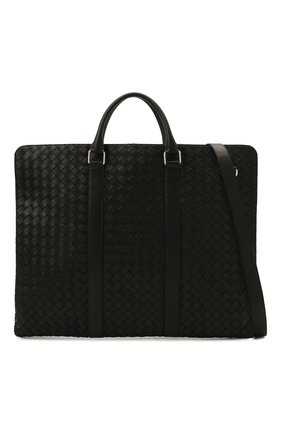 Мужская кожаный кофр BOTTEGA VENETA черного цвета по цене 371000 руб., арт. 658598/V0E51 | Фото 5 Мужская кожаный кофр BOTTEGA VENETA черного цвета, арт. 658598/V0E51 | Фото 5 (Материал: Натуральная кожа; Региональные ограничения белый список (Axapta Mercury): RU; Ремень/цепочка: На ремешке; Размер: large)
