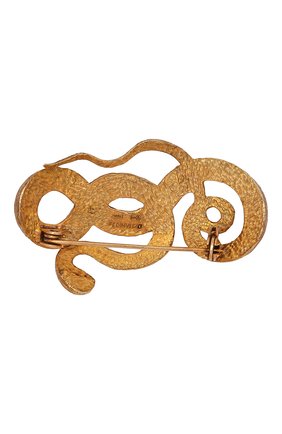 Женская брошь serpentes DZHANELLI золотого цвета по цене 28600 руб., арт. 0361 | Фото 2 Женская брошь serpentes DZHANELLI золотого цвета, арт. 0361 | Фото 2 (Материал: Серебро)