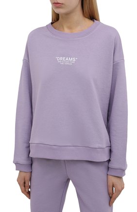 Женский хлопковый костюм SEVEN LAB сиреневого цвета по цене 15330 руб., арт. SWP21-D lavender | Фото 2 Женский хлопковый костюм SEVEN LAB сиреневого цвета, арт. SWP21-D lavender | Фото 2