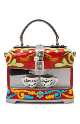 Женская сумка dolce box DOLCE & GABBANA разноцветного цвета, арт. BB5970/AS703 | Фото 1 (Ремень/цепочка: На ремешке; Размер: small; Материал: Резина, Пластик; Сумки-технические: Сумки top-handle)