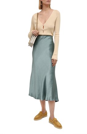 Женские замшевые лоферы summer charms walk LORO PIANA желтого цвета по цене 56650 руб., арт. FAE5444 | Фото 2 Женские замшевые лоферы summer charms walk LORO PIANA желтого цвета, арт. FAE5444 | Фото 2