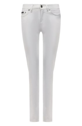 Женские джинсы DOLCE & GABBANA белого цвета по цене 37700 руб., арт. FTAH8D/G899M | Фото 1 Женские джинсы DOLCE & GABBANA белого цвета, арт. FTAH8D/G899M | Фото 1 (Материал внешний: Хлопок; Длина (брюки, джинсы): Стандартные; Стили: Гламурный; Кросс-КТ: Деним; Силуэт Ж (брюки и джинсы): Скинни)