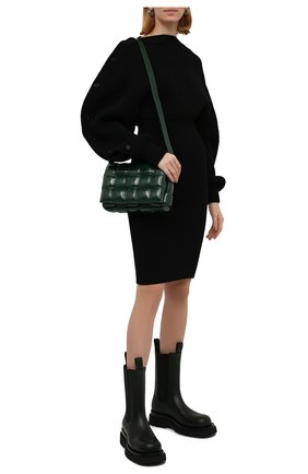 Женские кожаные ботинки bv lug BOTTEGA VENETA хаки цвета по цене 76800 руб., арт. 592045/VIFH0 | Фото 2 Женские кожаные ботинки bv lug BOTTEGA VENETA хаки цвета, арт. 592045/VIFH0 | Фото 2 (Материал внутренний: Натуральная кожа; Женское Кросс-КТ: Челси-ботинки; Подошва: Платформа; Каблук высота: Низкий)