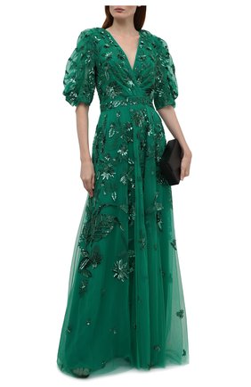 Женское платье ZUHAIR MURAD зеленого цвета по цене 792000 руб., арт. DRS21002/EMJA001 | Фото 2 Женское платье ZUHAIR MURAD зеленого цвета, арт. DRS21002/EMJA001 | Фото 2