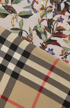 Женский шелковый платок BURBERRY бежевого цвета по цене 14500 руб., арт. 8043353 | Фото 2 Женский шелковый платок BURBERRY бежевого цвета, арт. 8043353 | Фото 2