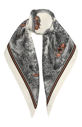 Женский шелковый платок BURBERRY бежевого цвета по цене 29900 руб., арт. 8041738 | Фото 1 Женский шелковый платок BURBERRY бежевого цвета, арт. 8041738 | Фото 1