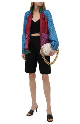 Женский шелковый бомбер GUCCI красного цвета по цене 157500 руб., арт. 660265/XJDJJ | Фото 2 Женский шелковый бомбер GUCCI красного цвета, арт. 660265/XJDJJ | Фото 2 (Длина (верхняя одежда): Короткие; Материал внешний: Шелк; Рукава: Длинные; Кросс-КТ: Куртка, бомбер; Стили: Спорт-шик)