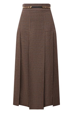 Женская льняная юбка GUCCI коричневого цвета по цене 138600 руб., арт. 652132/Z8A0C | Фото 1 Женская льняная юбка GUCCI коричневого цвета, арт. 652132/Z8A0C | Фото 1 (Материал внешний: Лен; Длина Ж (юбки, платья, шорты): Миди; Женское Кросс-КТ: Юбка-одежда; Стили: Гламурный)