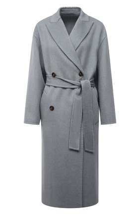 Женское кашемировое пальто BRUNELLO CUCINELLI голубого цвета по цене 574500 руб., арт. MD5039681 | Фото 1 Женское кашемировое пальто BRUNELLO CUCINELLI голубого цвета, арт. MD5039681 | Фото 1 (Рукава: Длинные; Материал внешний: Шерсть, Кашемир; Стили: Кэжуэл; 1-2-бортные: Двубортные; Длина (верхняя одежда): Длинные)