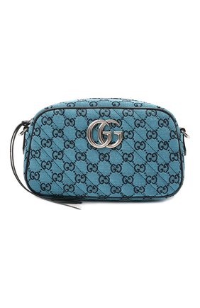 Женская сумка gg marmont 2.0 GUCCI синего цвета по цене 94600 руб., арт. 447632/2UZCN | Фото 1 Женская сумка gg marmont 2.0 GUCCI синего цвета, арт. 447632/2UZCN | Фото 1 (Сумки-технические: Сумки через плечо; Ремень/цепочка: На ремешке; Размер: small; Материал: Текстиль)