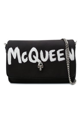 Женская сумка skull ALEXANDER MCQUEEN черного цвета по цене 51350 руб., арт. 666120/16XAB | Фото 5 Женская сумка skull ALEXANDER MCQUEEN черного цвета, арт. 666120/16XAB | Фото 5 (Сумки-технические: Сумки через плечо; Размер: mini; Ремень/цепочка: На ремешке; Материал: Текстиль)