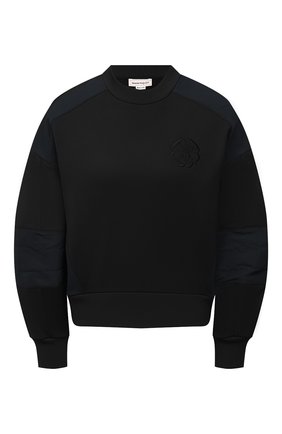 Женский хлопковый свитшот ALEXANDER MCQUEEN черного цвета по цене 540000 тенге, арт. 662637/QLABG | Фото 1 Женский хлопковый свитшот ALEXANDER MCQUEEN черного цвета, арт. 662637/QLABG | Фото 1 (Материал внешний: Хлопок; Длина (для топов): Стандартные; Женское Кросс-КТ: Свитшот-одежда; Рукава: Длинные; Стили: Спорт-шик)