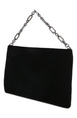 Женская сумка GIORGIO ARMANI черного цвета, арт. Y1H389/YQR2X | Фото 3 (Ремень/цепочка: С цепочкой; Сумки-технические: Сумки top-handle; Размер: mini; Материал: Текстиль)
