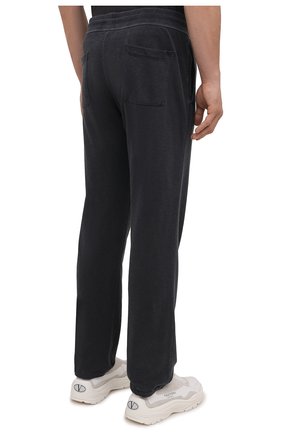Мужские хлопковые брюки JAMES PERSE темно-серого цвета, арт. MXA1161 | Фото 4 (Длина (брюки, джинсы): Стандартные; Кросс-КТ: Спорт; Материал внешний: Хлопок; Стили: Спорт-шик)