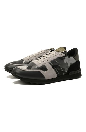 Мужские комбинированные кроссовки rockrunner VALENTINO серого цвета по цене 59550 руб., арт. WY2S0723/XVU | Фото 1 Мужские комбинированные кроссовки rockrunner VALENTINO серого цвета, арт. WY2S0723/XVU | Фото 1
