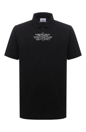 Мужское хлопковое поло BURBERRY черного цвета по цене 41400 руб., арт. 8042750 | Фото 1 Мужское хлопковое поло BURBERRY черного цвета, арт. 8042750 | Фото 1