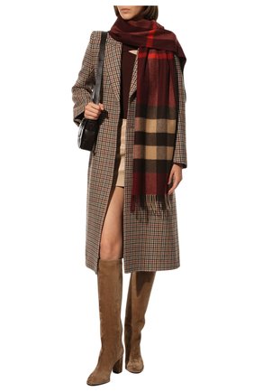 Мужской кашемировый шарф BURBERRY бордового цвета по цене 43500 руб., арт. 8021693 | Фото 2 Мужской кашемировый шарф BURBERRY бордового цвета, арт. 8021693 | Фото 2