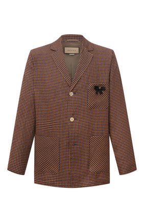Мужской льняной пиджак GUCCI коричневого цвета по цене 153000 руб., арт. 659844/ZAG0U | Фото 1 Мужской льняной пиджак GUCCI коричневого цвета, арт. 659844/ZAG0U | Фото 1