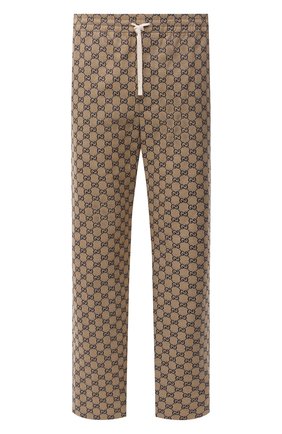 Мужские хлопковые брюки GUCCI коричневого цвета по цене 79600 руб., арт. 658090/Z8A0V | Фото 1 Мужские хлопковые брюки GUCCI коричневого цвета, арт. 658090/Z8A0V | Фото 1