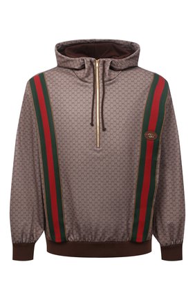 Мужской худи GUCCI коричневого цвета по цене 153000 руб., арт. 655153/XJDFB | Фото 1 Мужской худи GUCCI коричневого цвета, арт. 655153/XJDFB | Фото 1