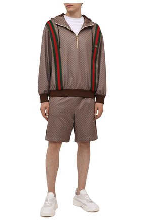 Мужские шорты GUCCI коричневого цвета по цене 99950 руб., арт. 654762/XJDFB | Фото 2 Мужские шорты GUCCI коричневого цвета, арт. 654762/XJDFB | Фото 2