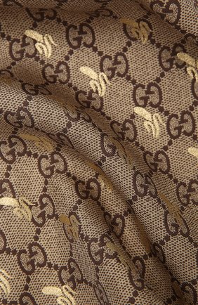 Мужской шелковый платок GUCCI зеленого цвета по цене 13800 руб., арт. 663710/4G001 | Фото 2 Мужской шелковый платок GUCCI зеленого цвета, арт. 663710/4G001 | Фото 2