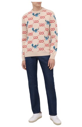 Мужской шерстяной свитер gucci x freya hartas GUCCI кремвого цвета по цене 111000 руб., арт. 661836/XKBXX | Фото 2 Мужской шерстяной свитер gucci x freya hartas GUCCI кремвого цвета, арт. 661836/XKBXX | Фото 2