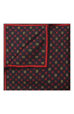 Мужской шелковый платок GUCCI темно-синего цвета по цене 13800 руб., арт. 660425/4G001 | Фото 1 Мужской шелковый платок GUCCI темно-синего цвета, арт. 660425/4G001 | Фото 1