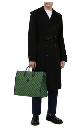 Мужская текстильная сумка-тоут gg multicolor GUCCI зеленого цвета по цене 156500 руб., арт. 659980/2UZAN | Фото 2 Мужская текстильная сумка-тоут gg multicolor GUCCI зеленого цвета, арт. 659980/2UZAN | Фото 2