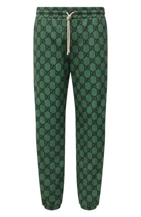 Мужские джоггеры GUCCI зеленого цвета по цене 112000 руб., арт. 655146/XJDF0 | Фото 1 Мужские джоггеры GUCCI зеленого цвета, арт. 655146/XJDF0 | Фото 1