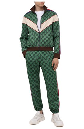 Мужские джоггеры GUCCI зеленого цвета по цене 112000 руб., арт. 655146/XJDF0 | Фото 2 Мужские джоггеры GUCCI зеленого цвета, арт. 655146/XJDF0 | Фото 2
