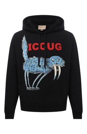 Мужской хлопковое худи iccug gucci x freya hartas GUCCI черного цвета по цене 89950 руб., арт. 646953/XJDJN | Фото 1 Мужской хлопковое худи iccug gucci x freya hartas GUCCI черного цвета, арт. 646953/XJDJN | Фото 1