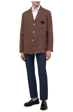 Мужские джинсы GUCCI синего цвета по цене 59950 руб., арт. 623953/XDBMG | Фото 2 Мужские джинсы GUCCI синего цвета, арт. 623953/XDBMG | Фото 2