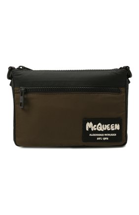 Мужская текстильная сумка ALEXANDER MCQUEEN хаки цвета по цене 42750 руб., арт. 663144/1AAB5 | Фото 1 Мужская текстильная сумка ALEXANDER MCQUEEN хаки цвета, арт. 663144/1AAB5 | Фото 1 (Ремень/цепочка: На ремешке; Материал: Текстиль)