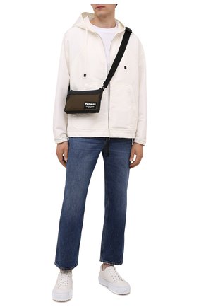 Мужская текстильная сумка ALEXANDER MCQUEEN хаки цвета по цене 42750 руб., арт. 663144/1AAB5 | Фото 2 Мужская текстильная сумка ALEXANDER MCQUEEN хаки цвета, арт. 663144/1AAB5 | Фото 2 (Ремень/цепочка: На ремешке; Материал: Текстиль)