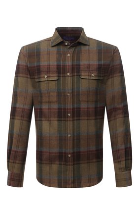 Мужская хлопковая рубашка RALPH LAUREN хаки цвета по цене 44450 руб., арт. 790844851 | Фото 1 Мужская хлопковая рубашка RALPH LAUREN хаки цвета, арт. 790844851 | Фото 1