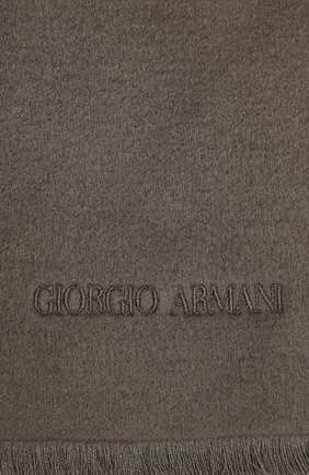Мужской шелковый шарф GIORGIO ARMANI серого цвета по цене 43400 руб., арт. 745021/1A121 | Фото 2 Мужской шелковый шарф GIORGIO ARMANI серого цвета, арт. 745021/1A121 | Фото 2 (Материал: Текстиль, Шелк; Кросс-КТ: шелк)