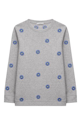 Детская комплект из свитшота и брюк STELLA MCCARTNEY серого цвета по цене 10550 руб., арт. 603373/SQJE8 | Фото 2 Детская комплект из свитшота и брюк STELLA MCCARTNEY серого цвета, арт. 603373/SQJE8 | Фото 2 (Материал внешний: Хлопок; Рукава: Длинные; Девочки Кросс-КТ: Костюмы-спорт; Ростовка одежда: 9 лет | 134 см, 12 лет | 152 см, 13 - 15 лет | 158 см, 16 лет | 164 см, 18 мес | 86 см, 2 года | 92 см, 3 года | 98 см, 4 года | 104 см, 5 лет | 110 см, 7 лет | 122 см)