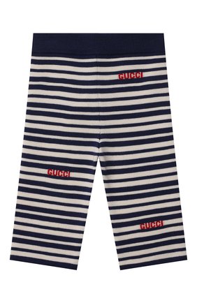 Детские шерстяные брюки GUCCI синего цвета по цене 22550 руб., арт. 659223/XKBWL | Фото 1 Детские шерстяные брюки GUCCI синего цвета, арт. 659223/XKBWL | Фото 1