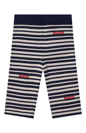 Детские шерстяные брюки GUCCI синего цвета по цене 22550 руб., арт. 659223/XKBWL | Фото 2 Детские шерстяные брюки GUCCI синего цвета, арт. 659223/XKBWL | Фото 2