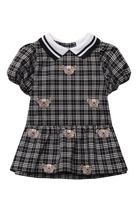 Женский хлопковое платье BURBERRY черно-белого цвета по цене 29800 руб., арт. 8041011 | Фото 1 Женский хлопковое платье BURBERRY черно-белого цвета, арт. 8041011 | Фото 1