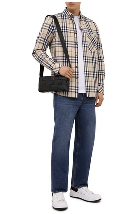 Мужская хлопковая рубашка BURBERRY бежевого цвета по цене 44600 руб., арт. 8042838 | Фото 2 Мужская хлопковая рубашка BURBERRY бежевого цвета, арт. 8042838 | Фото 2