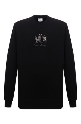 Мужской хлопковый свитшот BURBERRY черного цвета по цене 58400 руб., арт. 8042689 | Фото 1 Мужской хлопковый свитшот BURBERRY черного цвета, арт. 8042689 | Фото 1
