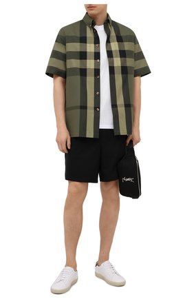 Мужская хлопковая футболка BURBERRY белого цвета по цене 37200 руб., арт. 8041699 | Фото 2 Мужская хлопковая футболка BURBERRY белого цвета, арт. 8041699 | Фото 2